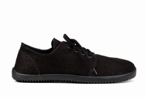 Men's Ahinsa Bindu 2 Hemp Barefoot Casual Shoes Black | SAZ6118BG