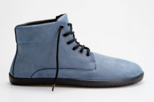 Men's Ahinsa Sundara Nubuck Barefoot Ankle Boots Blue | FFL1895JT