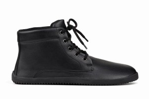 Men's Ahinsa Xwide Sundara Barefoot Ankle Boots Black | BAF1798ET