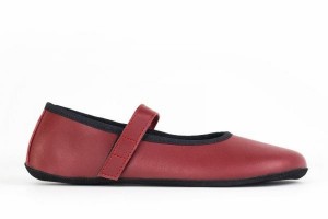 Women's Ahinsa Ananda Barefoot Ballet Flats Burgundy | SEL5624BX