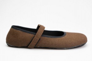 Women's Ahinsa Ananda Suede Barefoot Ballet Flats Brown | LZB1419NP