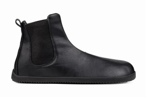 Women's Ahinsa Barefoot Chelsea Boots Black | YQM6969HP