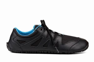 Women's Ahinsa Chitra Run Barefoot Running Shoes Black Blue | OHC2380VP