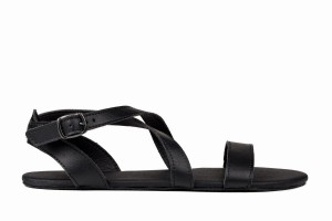 Women's Ahinsa Hava Barefoot Sandals Black | YQR5069CC