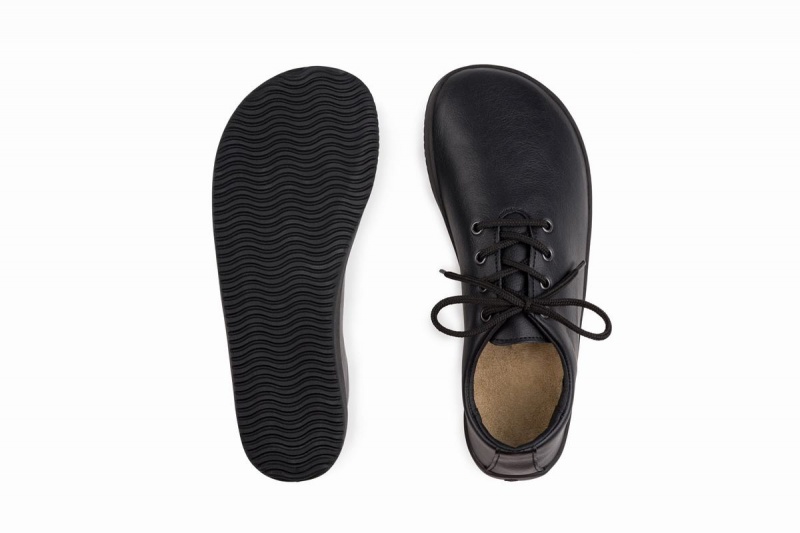 Men's Ahinsa Ananda Barefoot Casual Shoes Black | NYI7717PQ