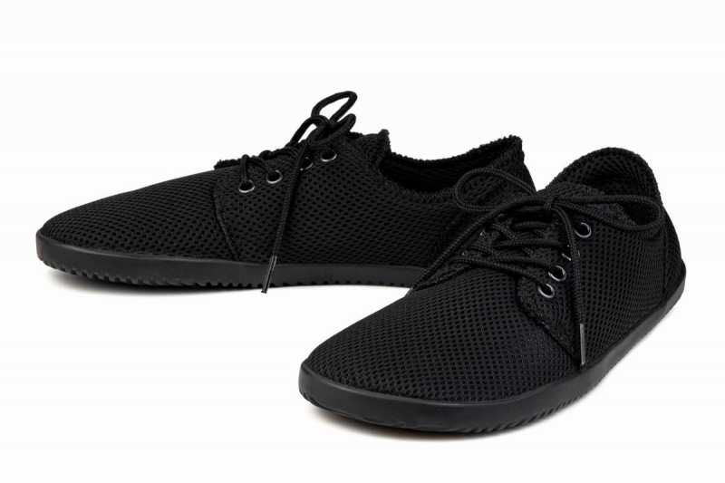 Men's Ahinsa Bindu 2 Airnet Barefoot Sneakers Black | SIR852XL