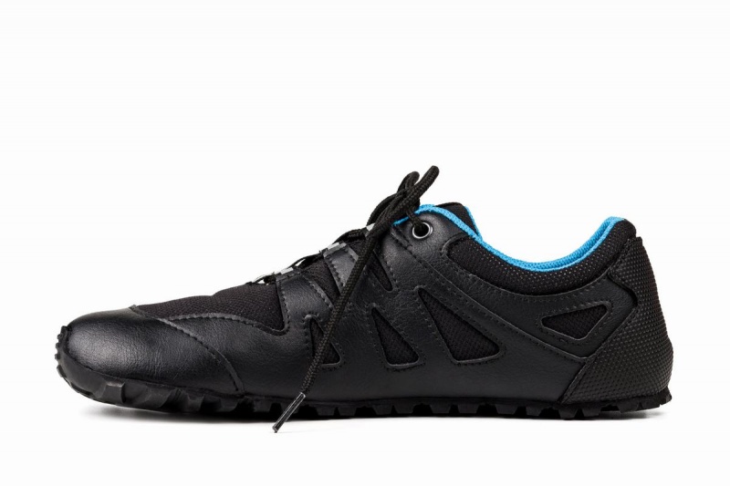 Men's Ahinsa Chitra Trek&trail Barefoot Running Shoes Blue Black | TWA1534NM