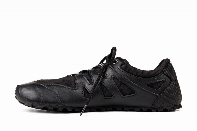 Men's Ahinsa Chitra Trek&trail Barefoot Running Shoes Black | WLL3216HS