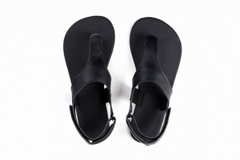 Men's Ahinsa Simple Barefoot Sandals Black | YKQ4326YR