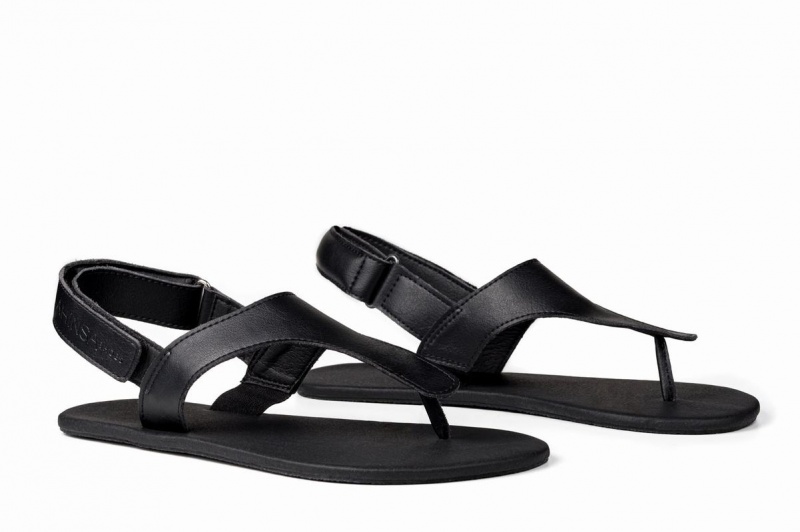 Men's Ahinsa Simple Barefoot Sandals Black | YKQ4326YR