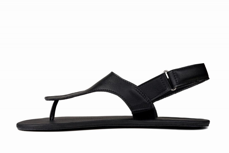 Men's Ahinsa Simple Barefoot Sandals Black | YKQ4326YR