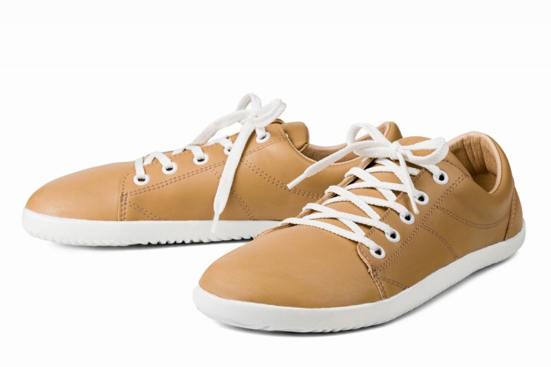 Men's Ahinsa Vida Barefoot Sneakers Beige | AIQ6673BE