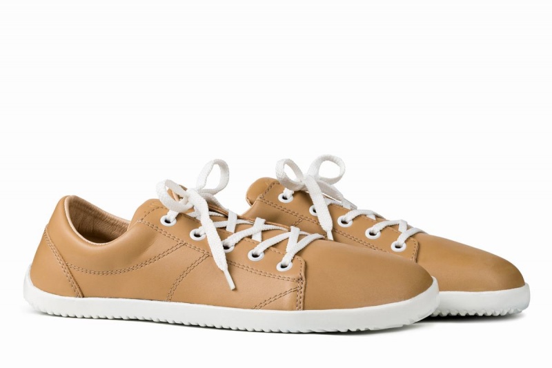 Men's Ahinsa Vida Barefoot Sneakers Beige | AIQ6673BE