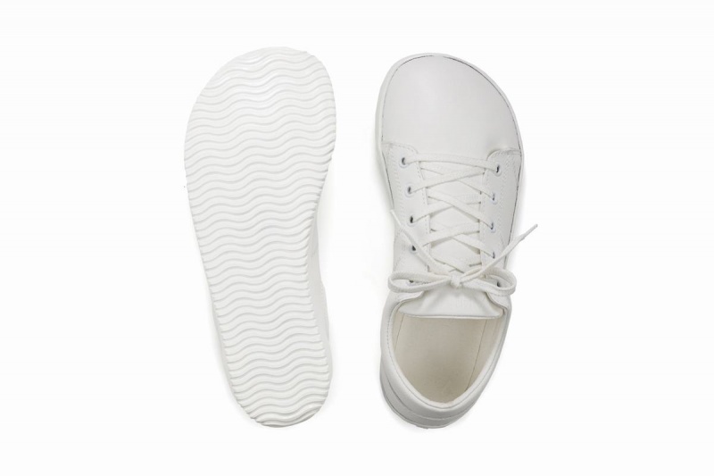 Men's Ahinsa Vida Barefoot Sneakers White | MEN2889KX