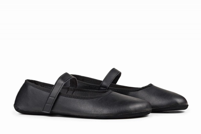 Women's Ahinsa Ananda Barefoot Ballet Flats Black | KHF942OJ