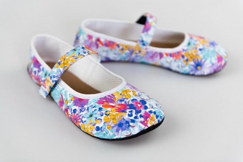 Women's Ahinsa Ananda Floral Barefoot Ballet Flats Multicolor | LGV2713NS