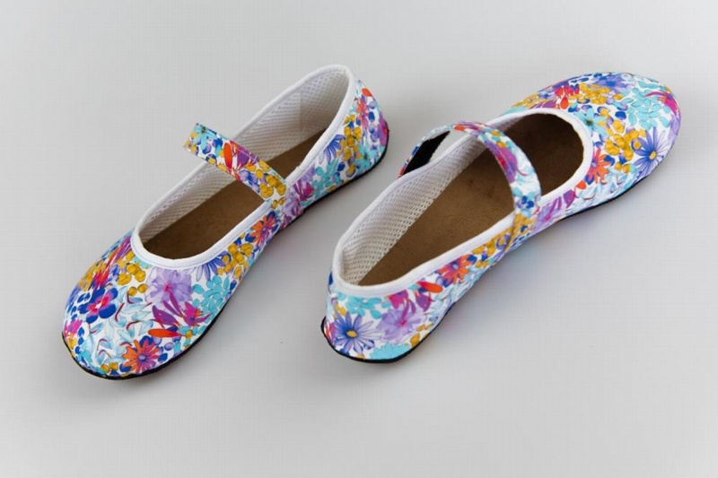 Women's Ahinsa Ananda Floral Barefoot Ballet Flats Multicolor | LGV2713NS