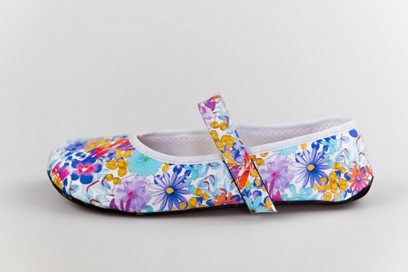 Women\'s Ahinsa Ananda Floral Barefoot Ballet Flats Multicolor | LGV2713NS