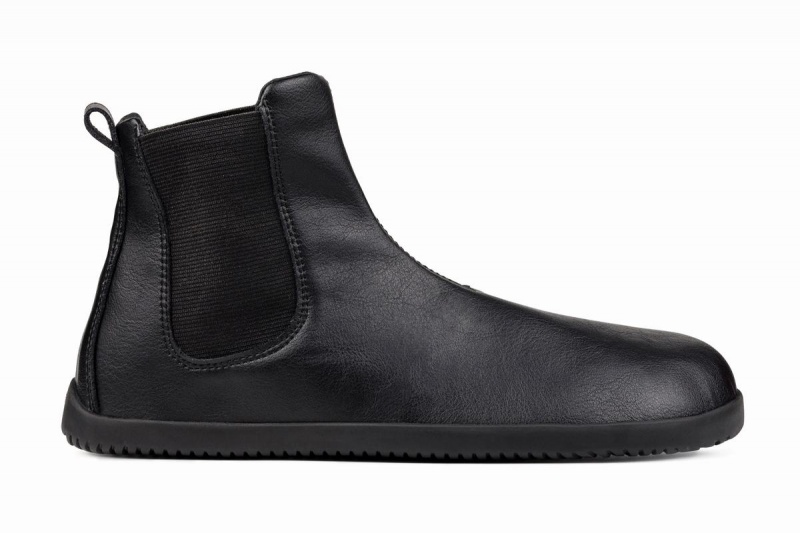 Women\'s Ahinsa Barefoot Chelsea Boots Black | YQM6969HP