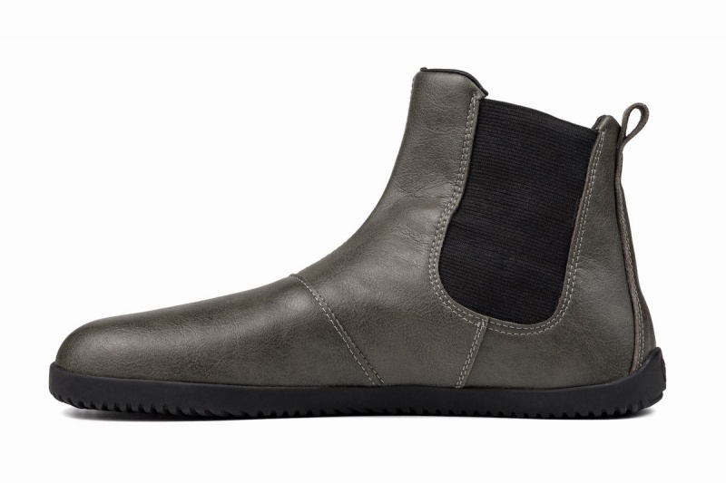 Women's Ahinsa Barefoot Chelsea Boots Grey | QXM1956FI