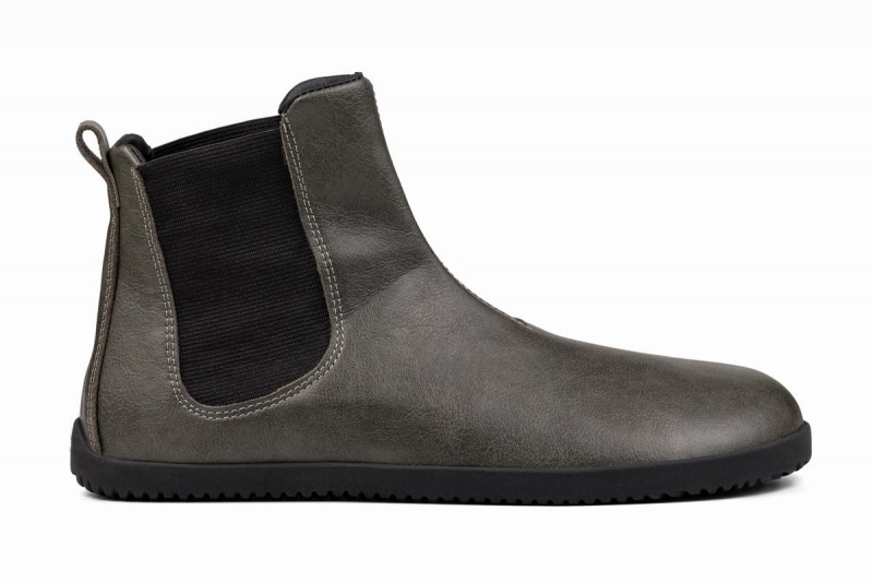 Women\'s Ahinsa Barefoot Chelsea Boots Grey | QXM1956FI