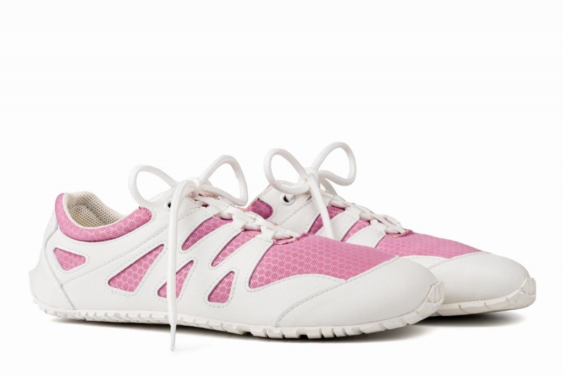 Women's Ahinsa Chitra Run Barefoot Running Shoes Pink White | UDD6799AA