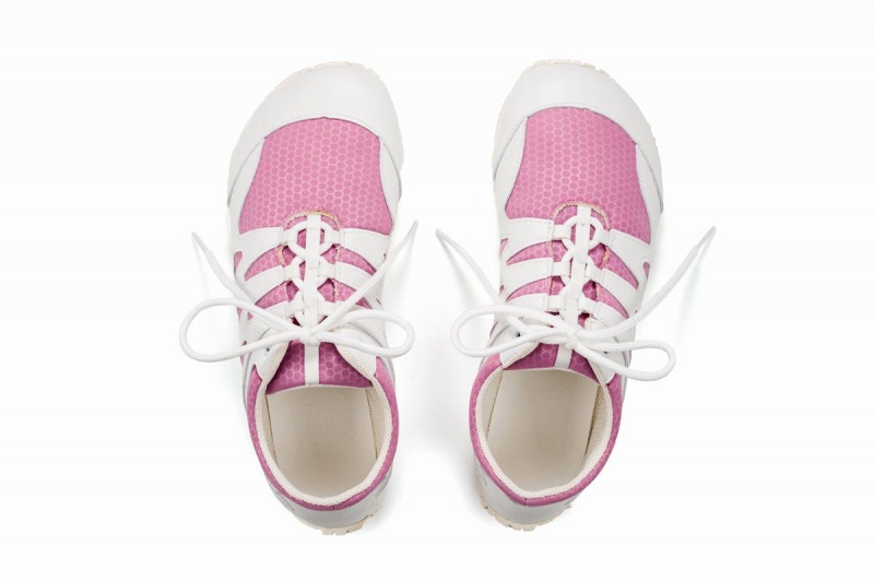 Women's Ahinsa Chitra Run Barefoot Running Shoes Pink White | UDD6799AA