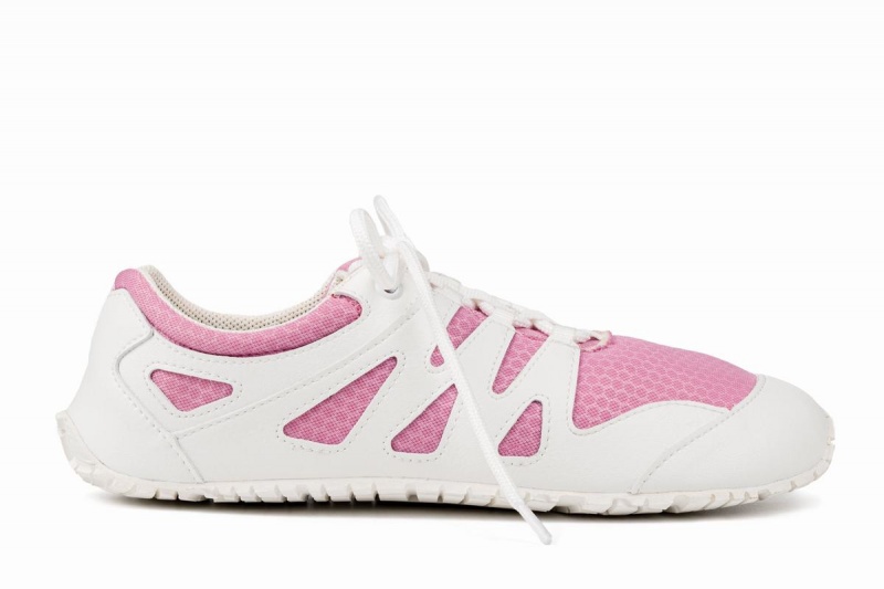 Women\'s Ahinsa Chitra Run Barefoot Running Shoes Pink White | UDD6799AA