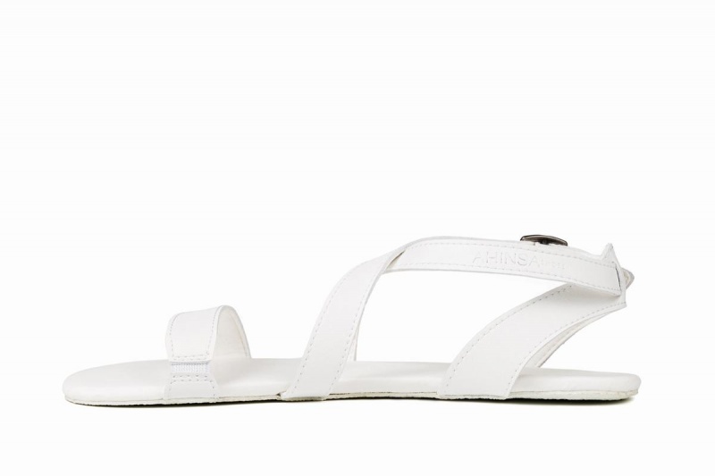 Women's Ahinsa Hava Barefoot Sandals White | NGI8657PJ