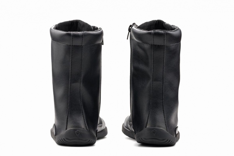 Women's Ahinsa Jaya Zip-up Barefoot Winter Boots Black | QHH5245JE