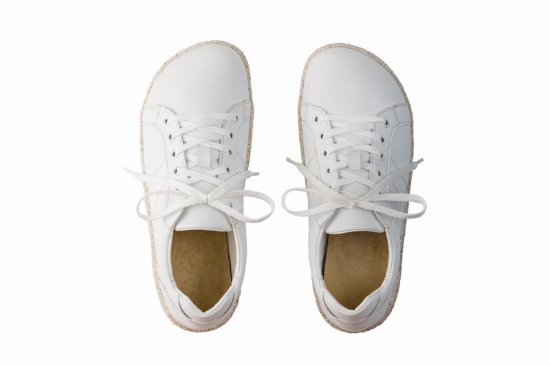 Women's Ahinsa Pura Barefoot Sneakers White | EGC4480QD